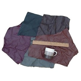 Scrap Tapicería piel Mixed grandes trozos Peso ligero 0,6 m²