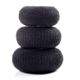 Beautiful Hair Bun Makers- Women Hair Bun Maker Styler Rings Donut Buns Doughnut Shaper Chignon Former Pack of 3 Pieces (1Large+1Middle+1Small) (Black)