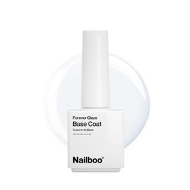Nailboo PREMIER Forever Glaze Gel Nail Polish, (Peach Glitter) Solar Shimmer LED Nail Lamp Gel Polish, Self-Leveling DIY Nails, Salon Quality Nail Color, Glossy Long-Wear, 0.3 oz.