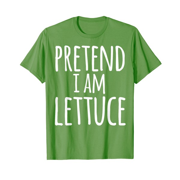 Funny Easy Lazy Halloween PRETEND I AM LETTUCE Costume T-Shirt