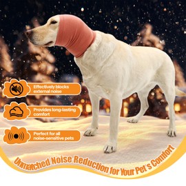 Kercynar Calming Dog Ears Cover, Dog Ear Muffs Noise Protection, Dog Ear Protection for Anxiety Relief, Dog Calming Hood