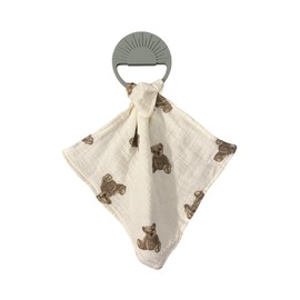 COCO BABY CO Lovey Security Blanket - Muslin Baby Girl Lovey & Boy Lovie, Security Blanket, Essential Baby Gear, New Born Gifts - Teether, Soother, Unisex, Neutral, Versatile, Boho, Travel Size