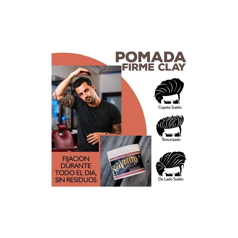 Suavecito Pomade Clay Firme (2 Piezas) 4oz / 113g