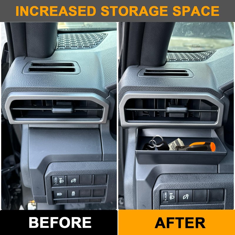 BESTAOO Car Storage Organizer for Toyota Tacoma, Driver Side Air
