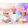 SICOHOME Birthday Crowns for Kids Classroom - 24PCS Confetti Paper
