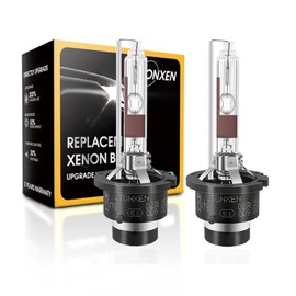 LTONXEN D2R HID Bulbs Instant Start HID Bulbs Vehicle Inspection Compatible 6500K White Genuine Replacement 12V 35W Car Headlight (Pack of 2)