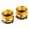 1 Pair NAB Hub Adapters Professional Polished Aluminum Alloy 10