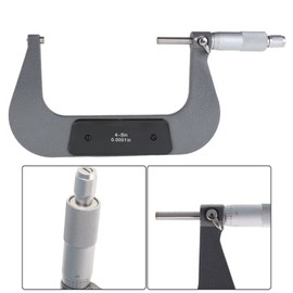 mitoharet Outside Micrometer Set, 4-5 Inch Micrometer Measuring Tool 0.0001 Inch Accuracy Precision Machinist Tool for Precision Measurement Work