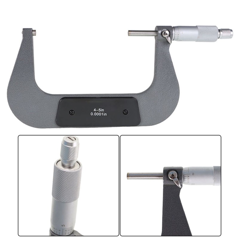 mitoharet Outside Micrometer Set, 4-5 Inch Micrometer Measuring Tool 0.0001