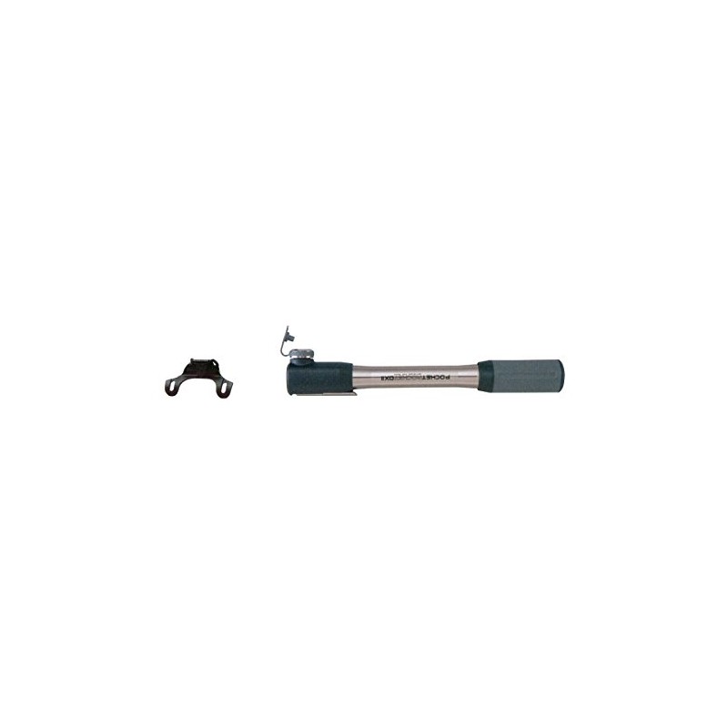 Topeak Unisex-Adult Mini Fahrradpumpe Pocket Rocket DX II, Grey, One