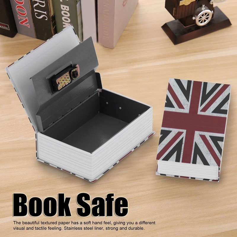 Natudeco Portable Diversion Book Safe Simulation Book Safe Box with