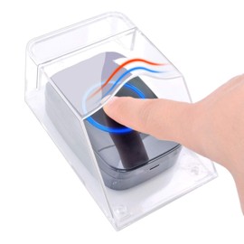 QKFON Transparent Doorbell Cover Doorbell Protective Cover Outdoor Transparent Waterproof Wireless Doorbell Cover Wall Mount Transmitter Bell Accessories 11 x 6 x 5 cm