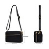 YANAIER Crossbody Bag for Women Multi-Zipper Pocket Shoulder Bag Messenger