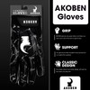 AKOBEN Ahofe Football Gloves - Black Gloves Football, Boost Grip