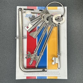 Fire Brigade Products SET6 Genuine Set of 6 Fire Brigade Keys with DK1NP Standard Drop Key Pack of 1