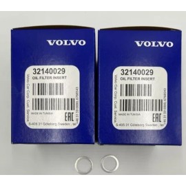 Volvo Genuine Volvo Oil Filter and Gasket - 2 Pack - (2) 32140029 & (2) 977751