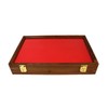 Wood Display Case for Collectibles, Knives, Arrowheads, Pins, Medals and