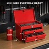 JACK BOSS Mini Tool Box with Two Drawers and Lockable