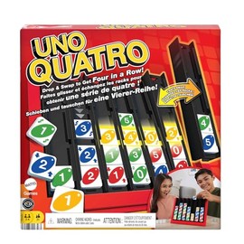 Mattel Games UNO Juego de Mesa Quatro hasta 4 Jugadores para niños de 7 años en adelante