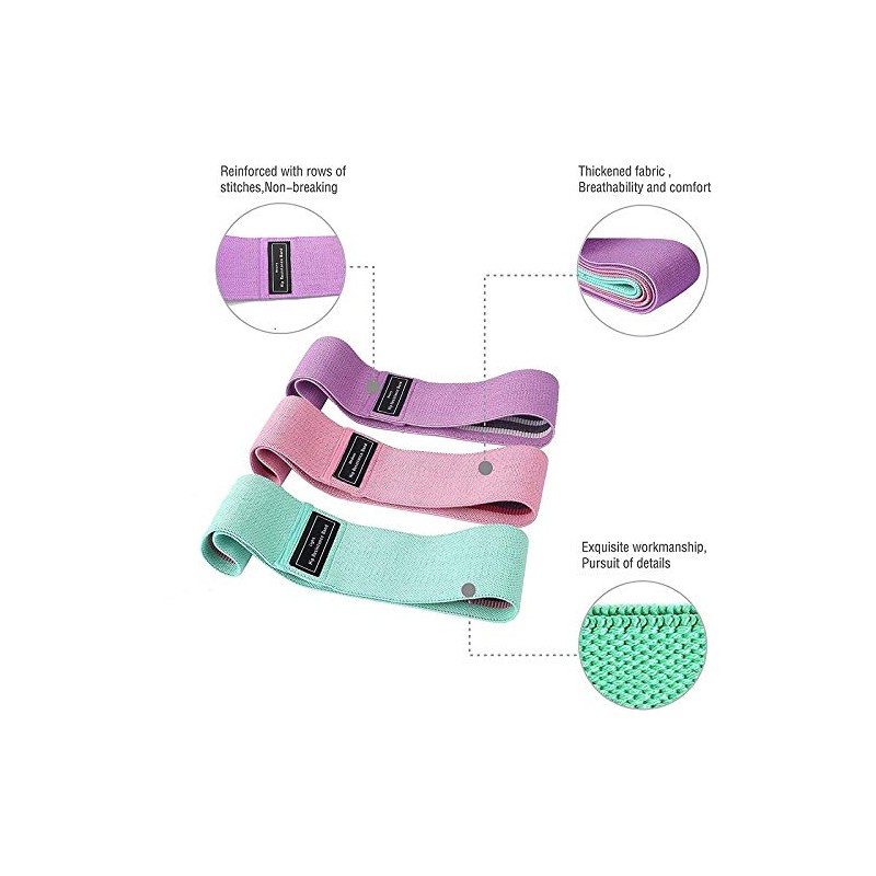 Boolavard Glute Fabric Resistance Hip Band for Legs and Butt