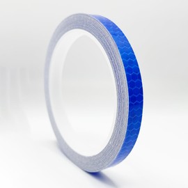 SANJAOYEE Reflective Tape, Reflective Sticker, 3.3 x 29.4 ft (1 x 8 m), Blue, High Brightness, Reflector, Signage Tape, Warning Tape, Luminous Tape, Concrete, Bicycle Decoration, Safety Display,