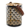 Logbuch-Verlag Lantern with Handle Black Gold Christmas Decoration Gift Metal