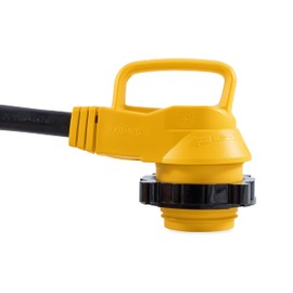 Camco 55522 18" 30 AMP Standard Male / 30 AMP 90 Degree Locking Female PowerGrip Adapter