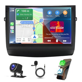 9 Inch Android 13 Car Stereo for Toyota Prius 2003-2009 IPS Touch Screen Double Din Car Audio Receiver w/Wireless Carplay & Android Auto GPS Navigation Bluetooth WiFi AHD SWC BT Backup Camera, 2+32G