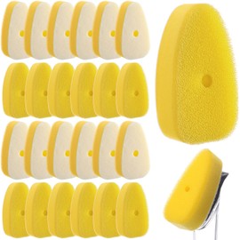 LemonRoad 24 Pack Dish Wand Sponge Refills Compatible with Dish Daddy Sponge Replacement Head Refills for Dishwashing and Kitchen Cleaning