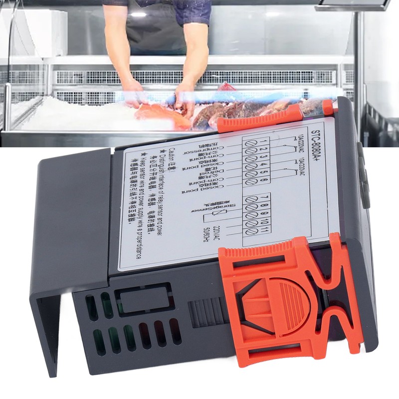 BERM Microcomputer Temperature Controller Intelligent Digital Thermostat for Freezer 220VAC