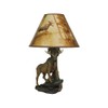 North American Bull Moose Table Lamp with a 12-Inch Diameter