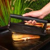 Blackstone 5553 Pre-Seasoned Cast Iron Griddle Press Medium Heavy Duty-Meat,