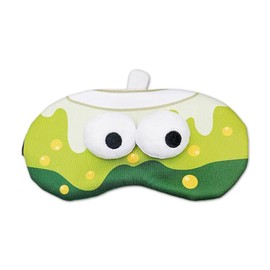 PERFECTSIGHT Sleep Eye Masks, Cute Plush Sleep Eye Cover Lightweight Adjustable Eyeshade Faux Fur Mask Cover for Women Men Sleep Travel Nap, Bubble Tea