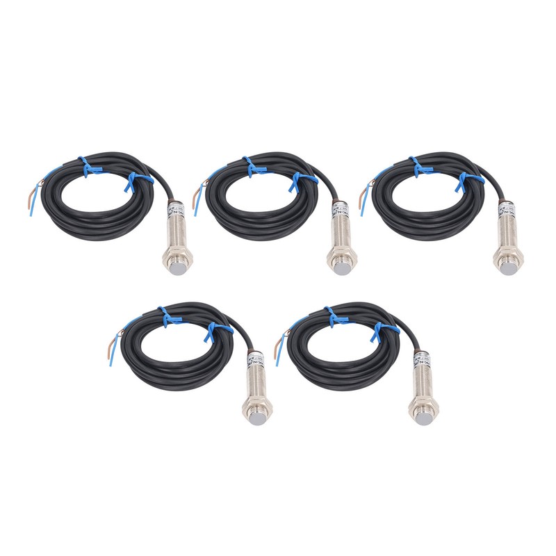 5PCS Proximity Sensor NPN Aluminum Alloy Sensitive Hall Switch Sensor