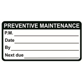 Small Preventive Maintenance Stickers,1x2inch 200pcs Preventive Maintenance Waterproof Stickers for Equipment, Easy to Remove