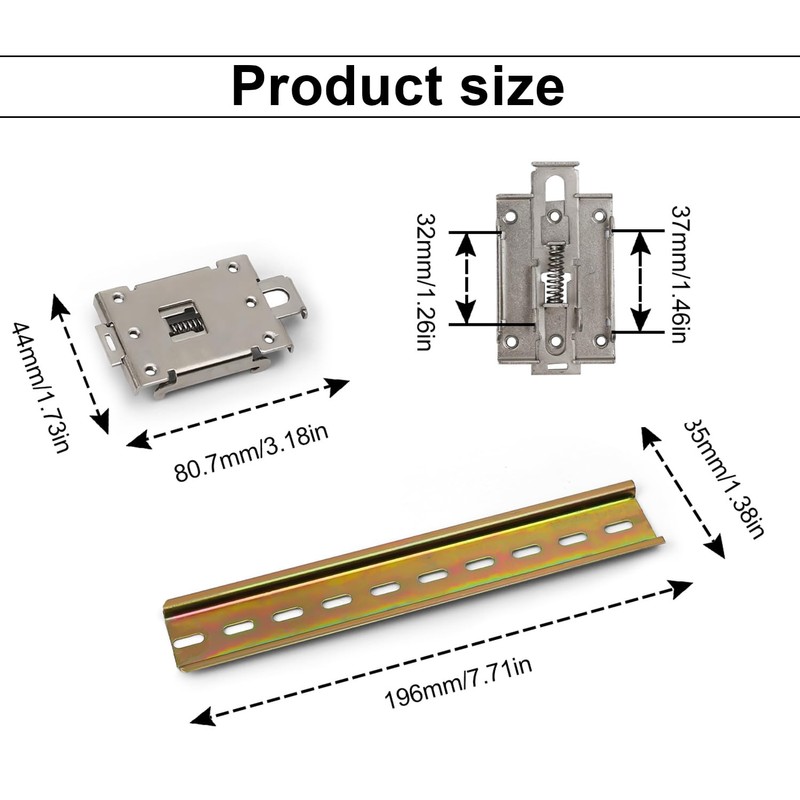 LINTRA DIN Rail Mount Clip, 2 x DIN Rail Clips