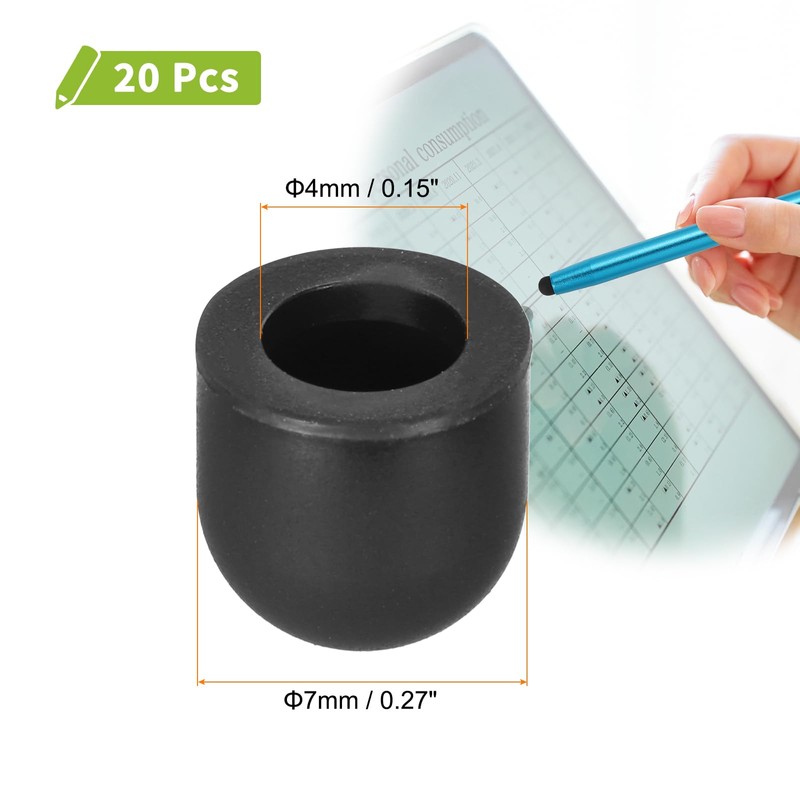 MECCANIXITY 20Pcs Replacement Stylus Pen Tips 7mm Conductive Capacitive Touch