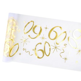 Table Runner 60th Birthday, 60th Birthday Decoration