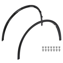CNNELL 2pcs Front Wheel Arch Fender Trim Moulding Molding Compatible with Dodge Durango 2011-2021 Smooth Wheel Flares Set LH + RH