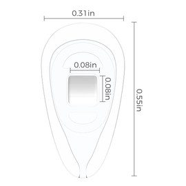 HILEEN - 6 pares de almohadillas para orejas de nariz para anteojos, almohadilla nasal de silicona suave atornillada, almohadillas para orejas antideslizantes para puente nasal para anteojos de sol,