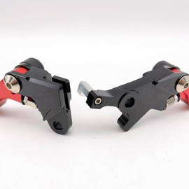 Dirt Pivot Brake Clutch Levers Replacement for Honda CRF250L Rally CRF300L Rally 2021-2025 (Red_Long Clutch)