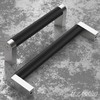 Alzassbg 10 Pack Silver and Black Cabinet Pulls, 3 Inch(76mm)
