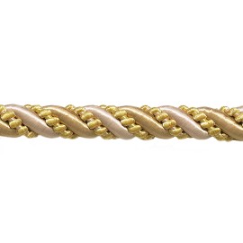 DÉCOPRO Gold Antique Gold 7/16" Decorative Rope Cord Rustic Gold [By The Yard]