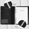 Skycase 6 Holes Binder Notebook A5, PU Leather Loose Leaf