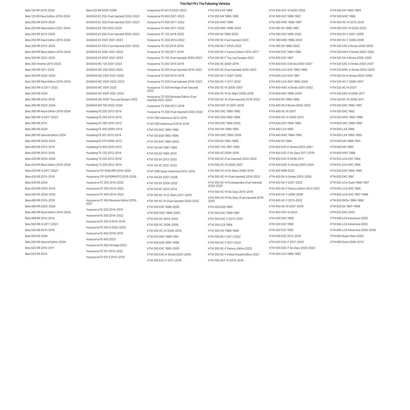 Tusk Steering Stem Bearing Kit for KTM 125 EGS 1992-1996