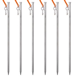 TiTo Titanium Alloy Tent Pegs, 11.8 / 13.8 / 15.7 inches (30/35/40 cm), High Strength, Rust-free, Lightweight, Portable, For Hard Soil, Sand, Rocks, Grassland, Outdoor Activities, Camping Supplies,