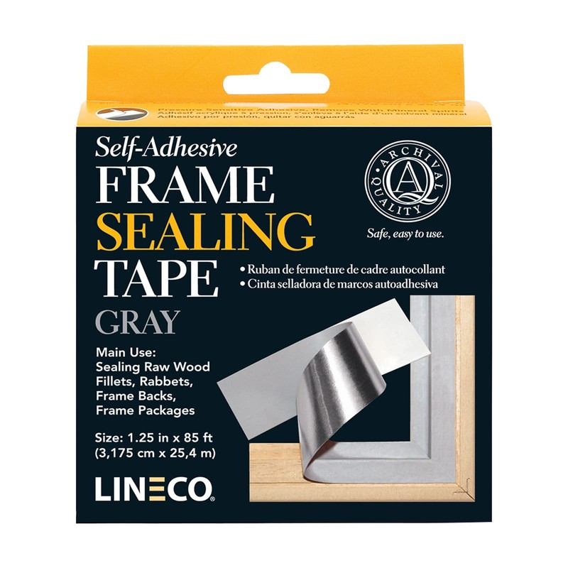 Lineco, Archival Self-Adhesive Frame Sealing Tape, Acid-Free, Non-yellowing Tape for