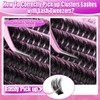 Individual Eyelashes Kit Cluster Lashes, Soft & Fluffy Volume Lash