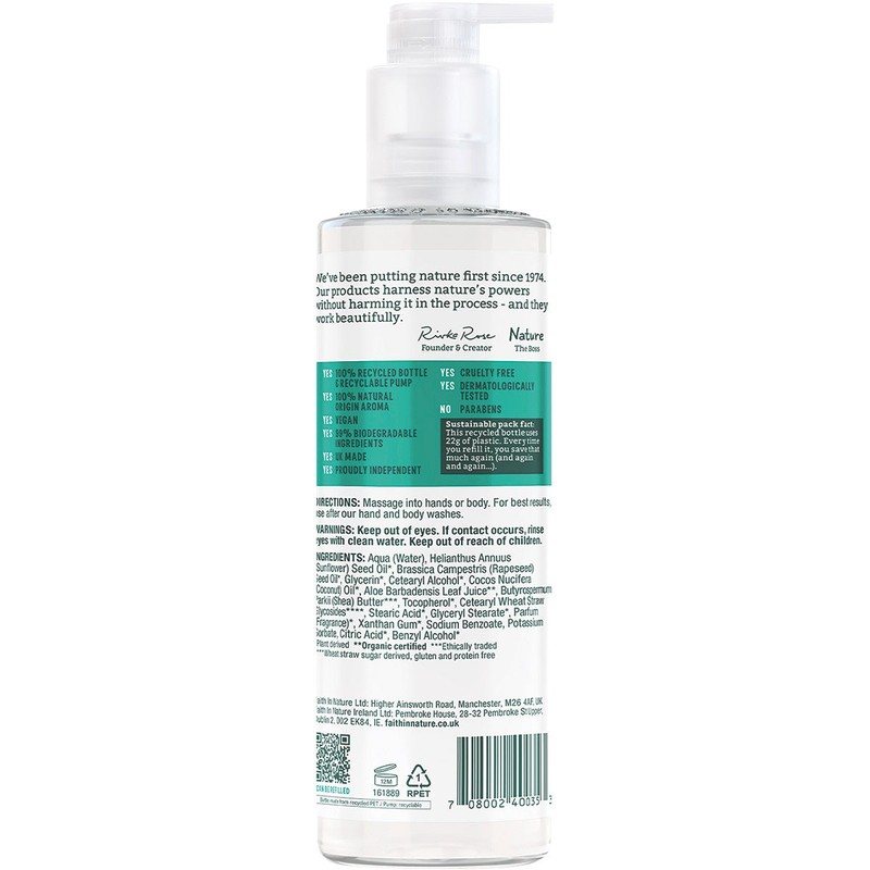 FAITH IN NATURE Hand & Body Lotion Hydrating Coconut 400ml