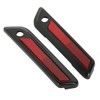 XFMT Black Saddlebag Hinge Latch Covers For Harley Touring Road